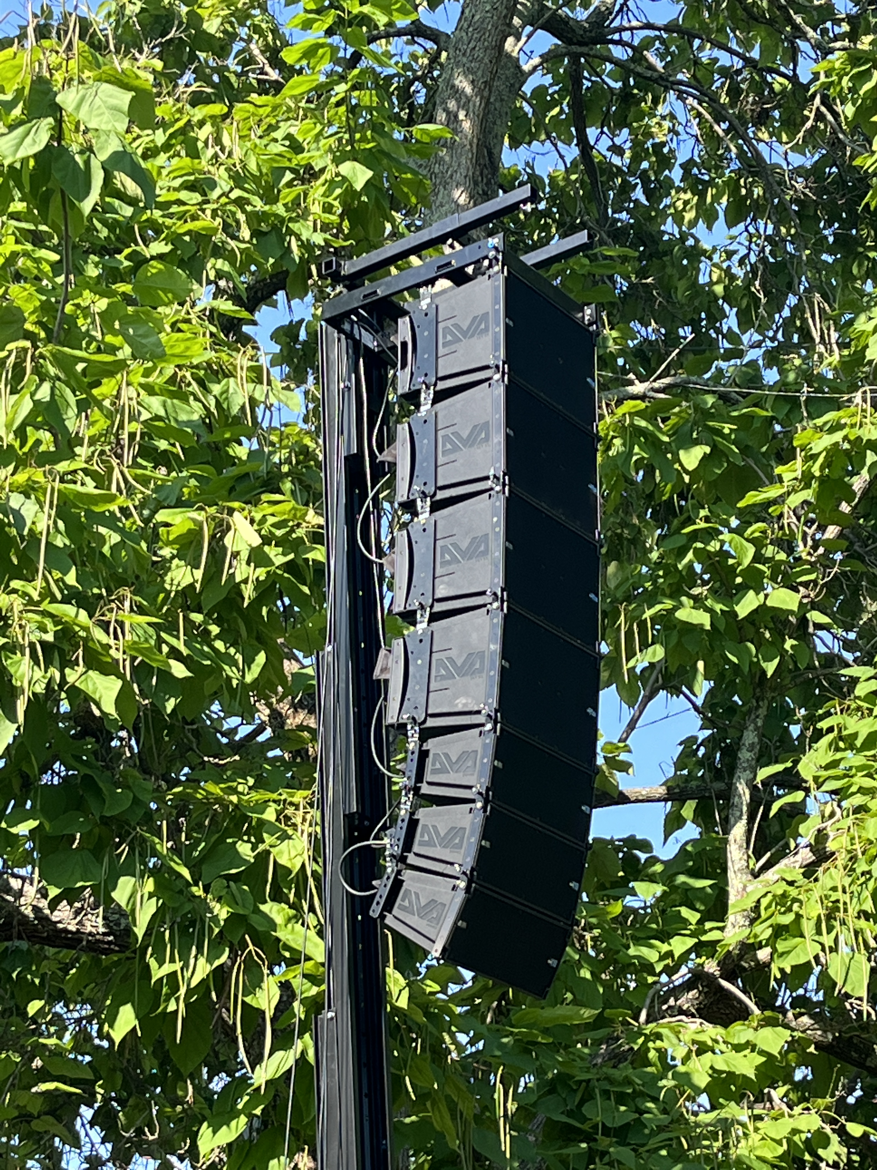Outdoor sound system, Williamsburg, VA