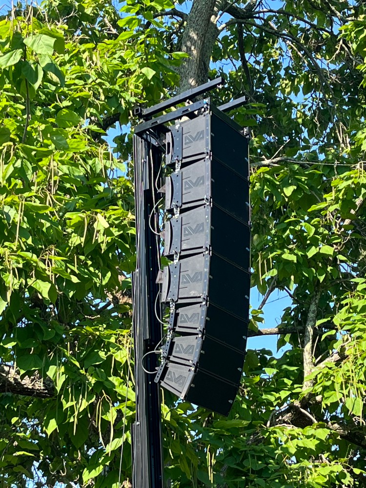 Outdoor sound system, Williamsburg, VA