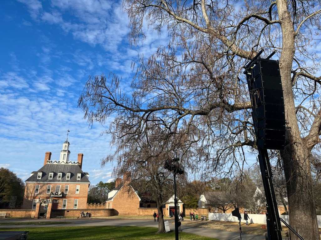 Outdoor sound and light system Williamsburg, VA