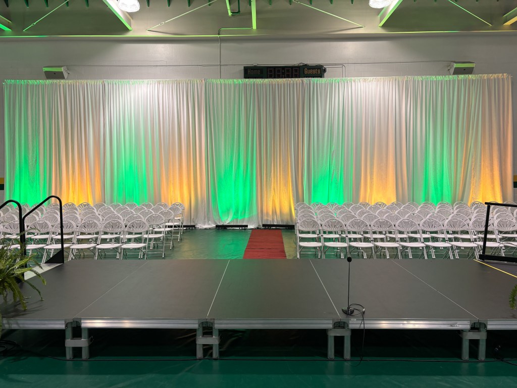 Drape uplighting Williamsburg, VA